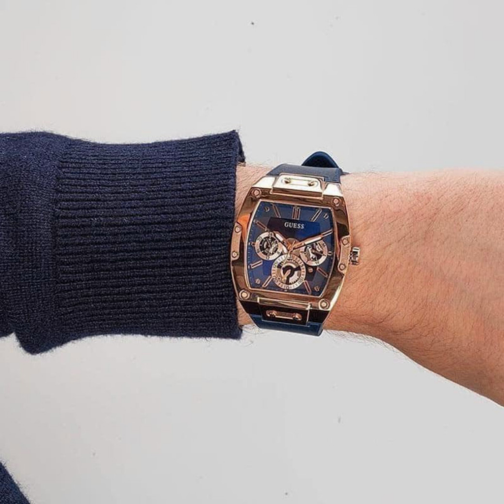 Đồng hồ kim đeo tay chống nước cao cấp silicon nam Guess GW0202G4 size 43mm fullbox , shop kiwi