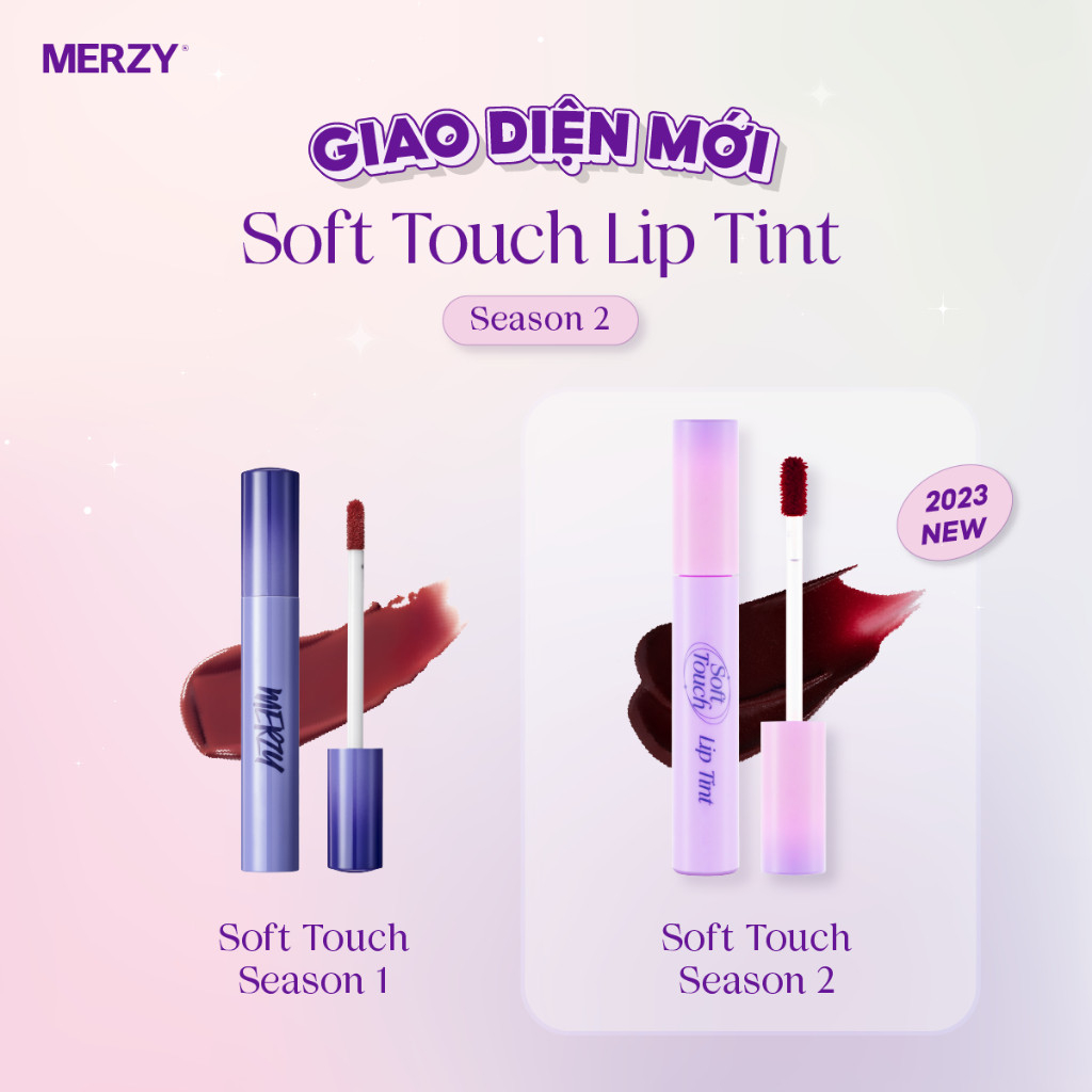 Son Kem Siêu Lì, Siêu Mịn Môi Hàn Quốc Merzy Soft Touch Lip Tint 3g