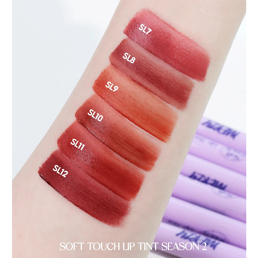 Son Kem Siêu Lì, Siêu Mịn Môi Hàn Quốc Merzy Soft Touch Lip Tint 3g
