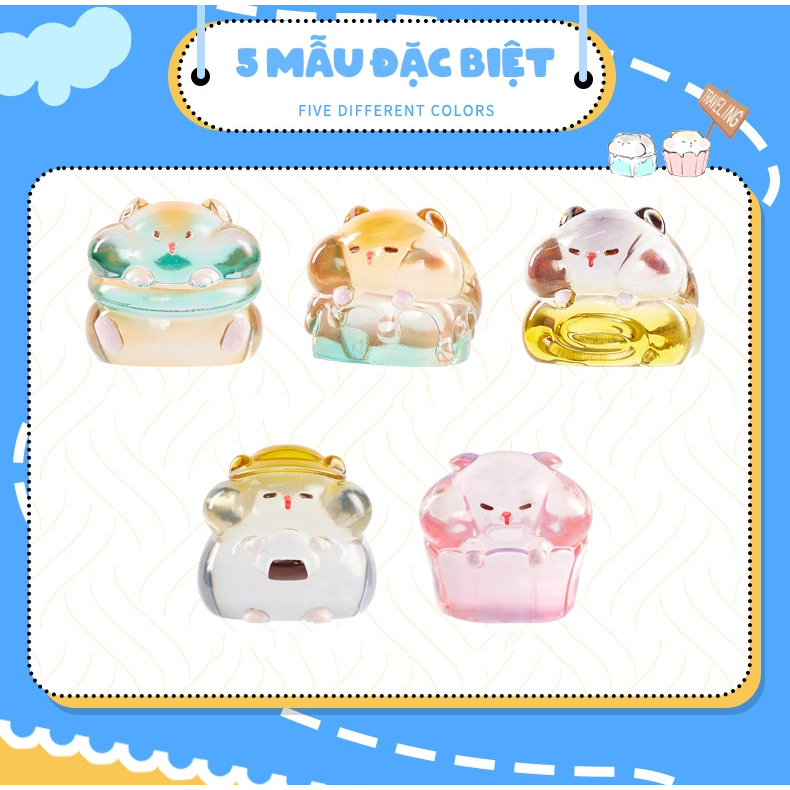 Đồ chơi túi mù mô hình nhân vật mini dễ thương  test may mẵn ngẫu nhiên Kỳ Nghỉ Hè Của Hamster