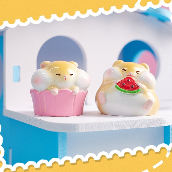 Đồ chơi túi mù mô hình nhân vật mini dễ thương  test may mẵn ngẫu nhiên Kỳ Nghỉ Hè Của Hamster