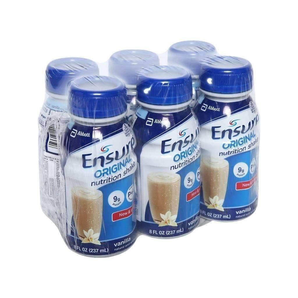 SỮA NƯỚC ENSURE ORIGINAL VANILLA 6 x 237ML ( 1 lốc 6 chai )