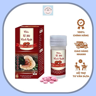 Viên xổ mỡ vành ruột linh chi đỏ - hộp 10 viên
