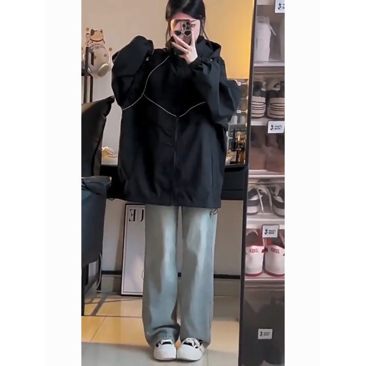 ÁO KHOÁC GIÓ PHẢN QUANG THÊU LOGO TAY