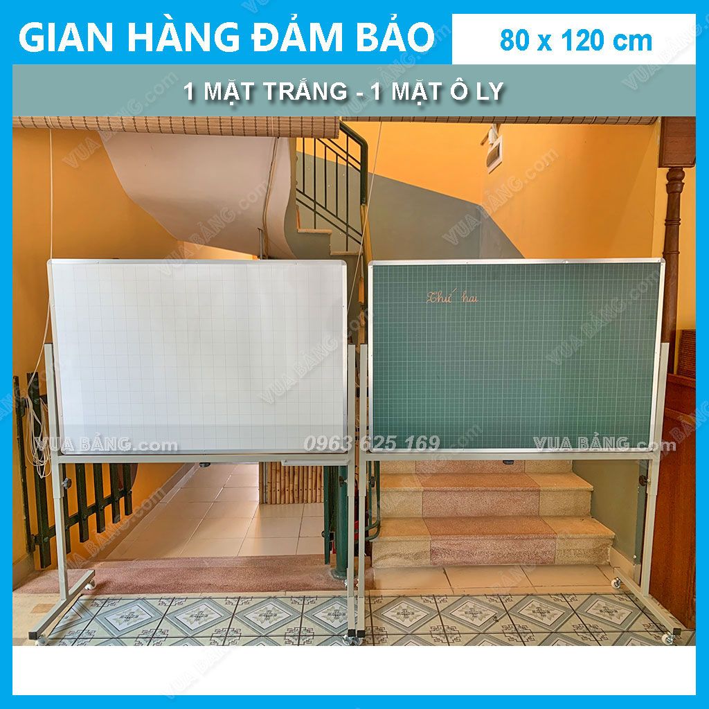 Bảng Di Động Điều Chỉnh Độ Cao 2 Mặt Mầm Non Xoay 360 độ