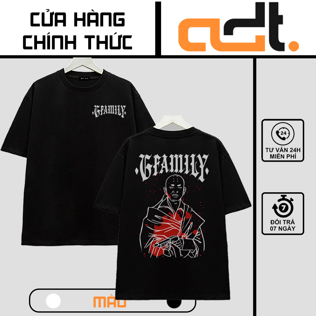 Áo G-Family Bát Quái tee phong cách trẻ trung hiphop, nam nữ mặc form cực đẹp
