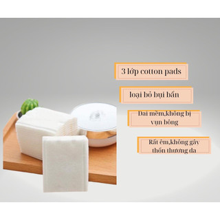 10 miếng bông tẩy trang dùng thử