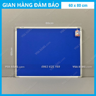 Bảng Ghim Nỉ; KT: 0,6x0,8m (Tặng 01 hộp đinh ghim ngũ sắc)