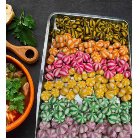 Viên mix thả lẩu sọc Việt Nam nhúng thả lẩu lacusina 500gr