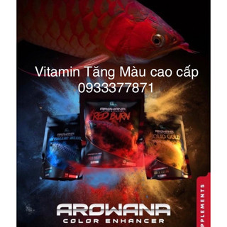 Vitamin Tăng Màu Cá Rồng, Arowana Color Enhancer. Red Burn, Solid Gold, Metallic Blue 10g