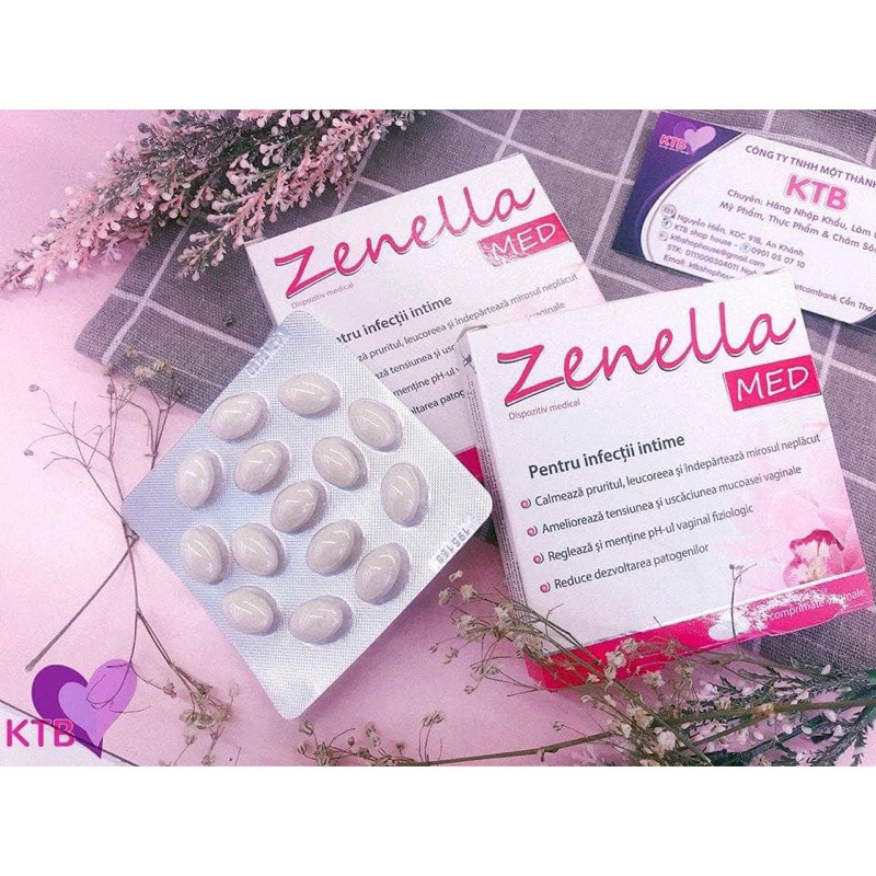 Zenella MED - Vệ Sinh Vùng Kín Nữ, Dưỡng Ẩm, Tái Tạo Da, Khử Mùi Hôi