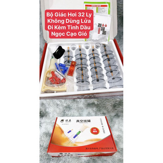 Bộ giác hơi 32 cốc không dùng lửa dùng trong dưỡng sinh spa - tmv