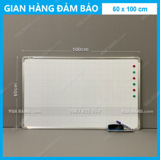Bảng Từ Trắng Viết Bút Lông, KT: 0,6x1,0m (Tặng 1 khay bút, 1 bút dạ, 1 xóa bảng, 6 nam châm)