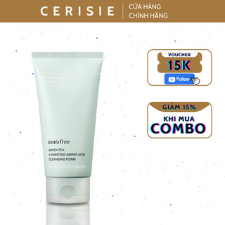 Sữa rửa mặt dưỡng ẩm da innisfree Green Tea Amino Cleansing Foam 150g