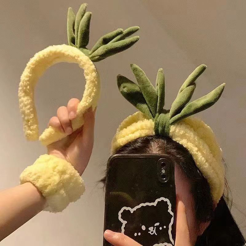 Băng Đô Rửa Mặt hình Lá Dứa Cute