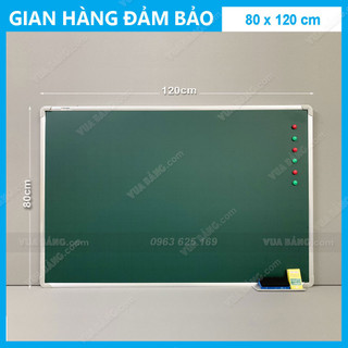 Bảng Từ Xanh Viết Phấn, KT: 0,8x1,2m (Tặng 1 khay phấn, 1 hộp phấn, 1 xóa bảng, 6 nam châm)