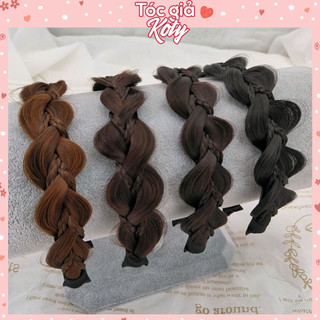 Băng đô bính tóc giả shop Koty, Bờm tết tóc giả tơ không bóng có răng cài TG445