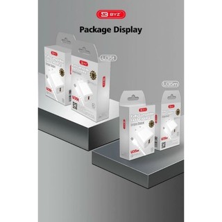 Bộ cốc sạc nhanh và cáp sạc byz cổng type-c hỗ trợ qc3.0 3a 18w