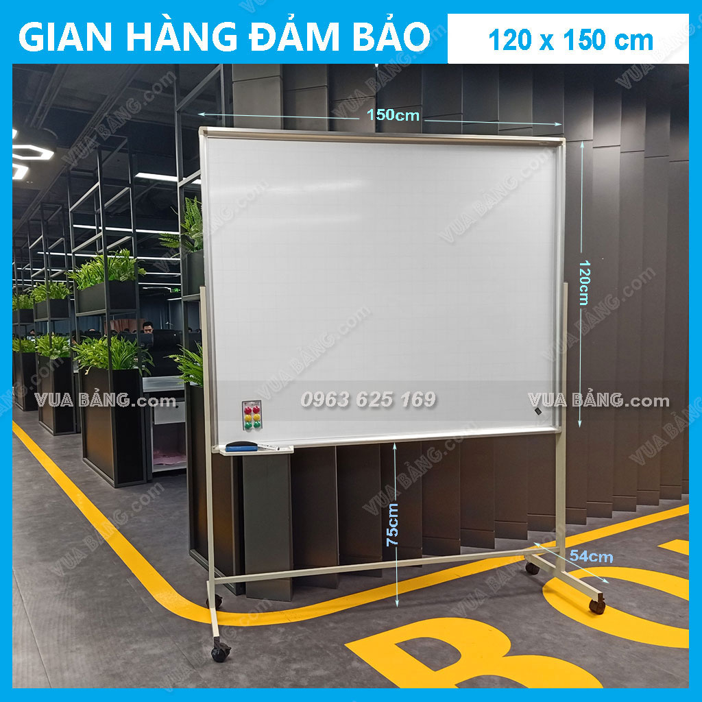 Bảng Từ Trắng Có Chân Di Động Viết Bút Lông