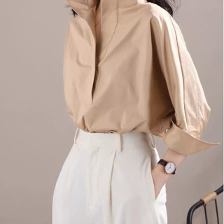 Áo sơ mi cổ đứng tay lửng Eclipse Clothing