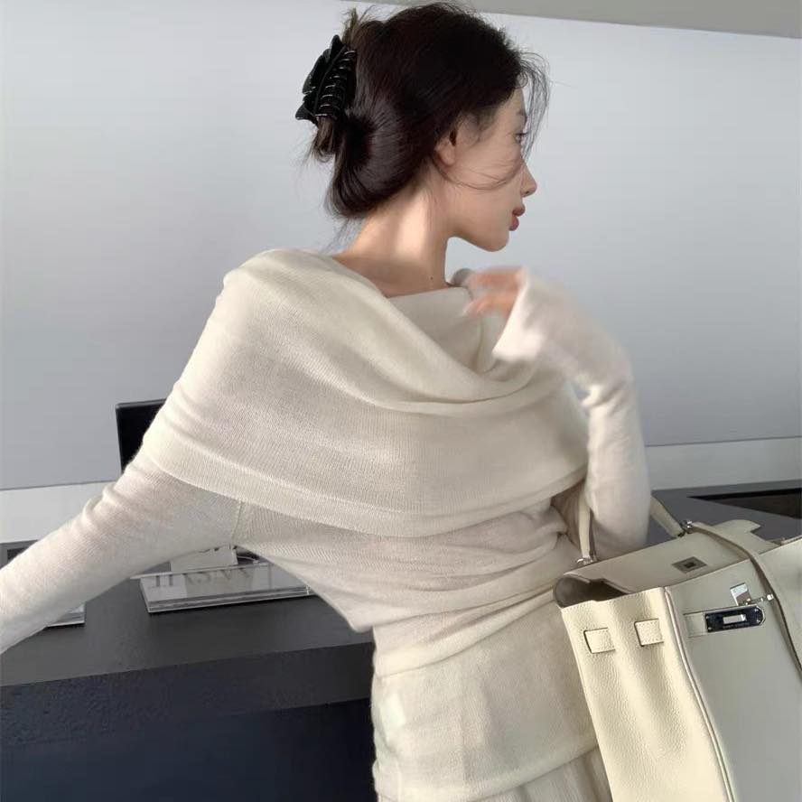 Áo rib trễ vai cổ gập Eclipse Clothing