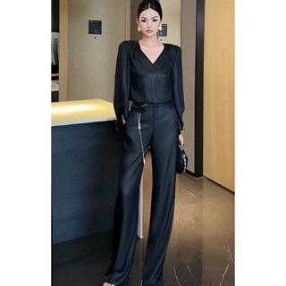 Set lụa đôn vai xếp ly vai Meadow Eclipse Clothing