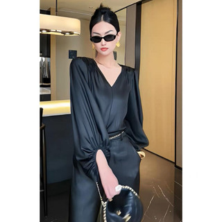 Set lụa đôn vai xếp ly vai Meadow Eclipse Clothing