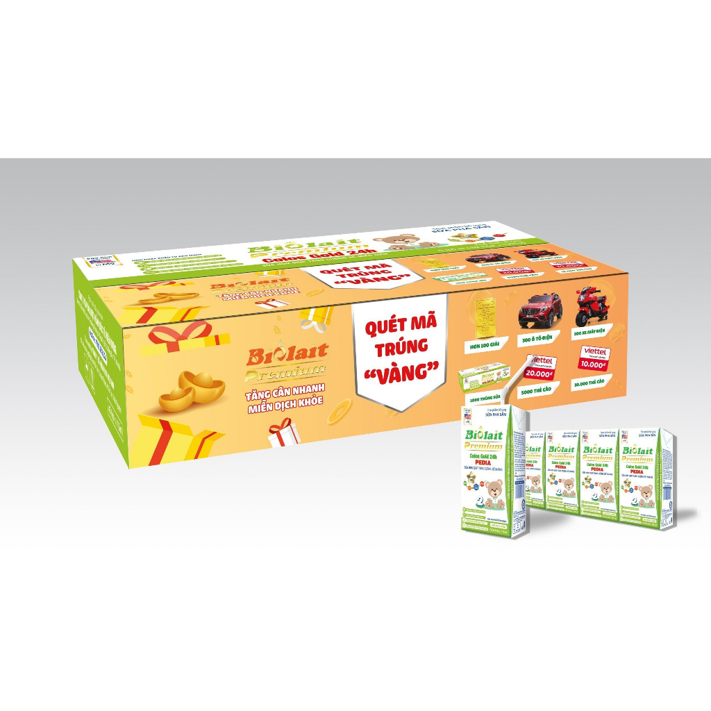 1 THÙNG 48 HỘP SỮA BỘT PHA SẴN BIOLAIT COLOS GOLD 24H 110ML GIÚP TĂNG CƯỜNG HỆ MIỄN DỊCH HƯƠNG VANI