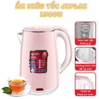 [Ảnh thật] [FreeShip] Ấm Đun Nước Siêu Tốc JipLai Thái Lan Cao Cấp - Ruột Inox 304, Vỏ Cách Nhiệt - Đun Sôi Cực Nhanh