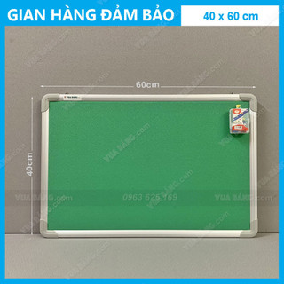 Bảng Ghim Nỉ; KT: 0,4x0,6m (Tặng 01 hộp đinh ghim ngũ sắc)