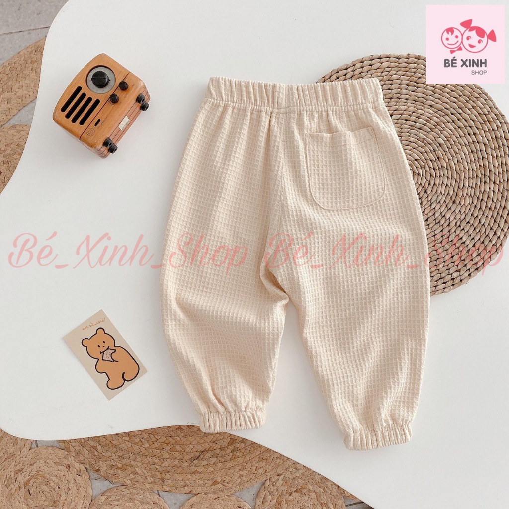 Đồ bộ quần áo dài tay len tăm cho bé trai bé gái  Quần áo thu đông đồ ngủ cho bé CUTE BEAR