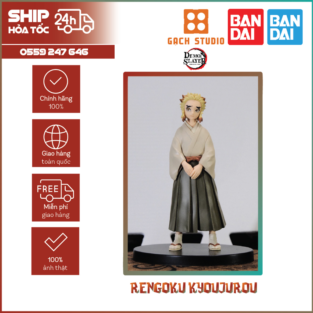 Mô hình Bandai Kimetsuno Yaiba Nhân Vật Rengoku Kyoujurou