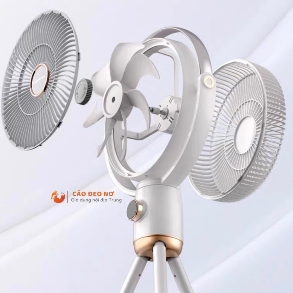 - Quạt Không Dây, Quạt Tích Điện MORPHY RICHARDS MR3700 Pin 2500mAh - Cáo Đeo Nơ