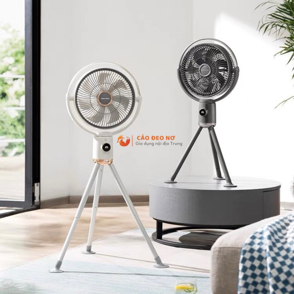 - Quạt Không Dây, Quạt Tích Điện MORPHY RICHARDS MR3700 Pin 2500mAh - Cáo Đeo Nơ
