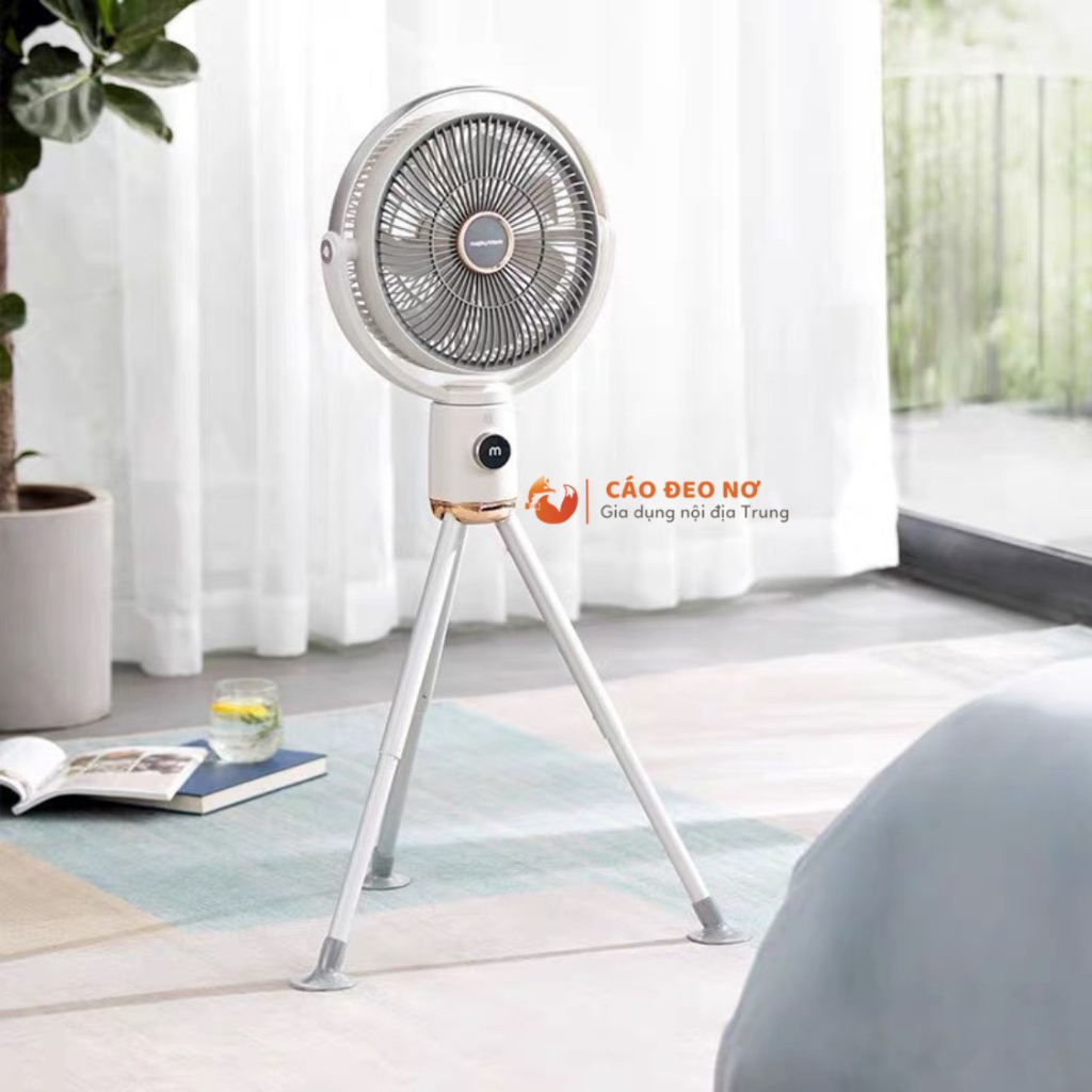 - Quạt Không Dây, Quạt Tích Điện MORPHY RICHARDS MR3700 Pin 2500mAh - Cáo Đeo Nơ