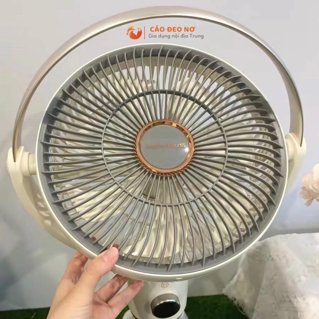 - Quạt Không Dây, Quạt Tích Điện MORPHY RICHARDS MR3700 Pin 2500mAh - Cáo Đeo Nơ