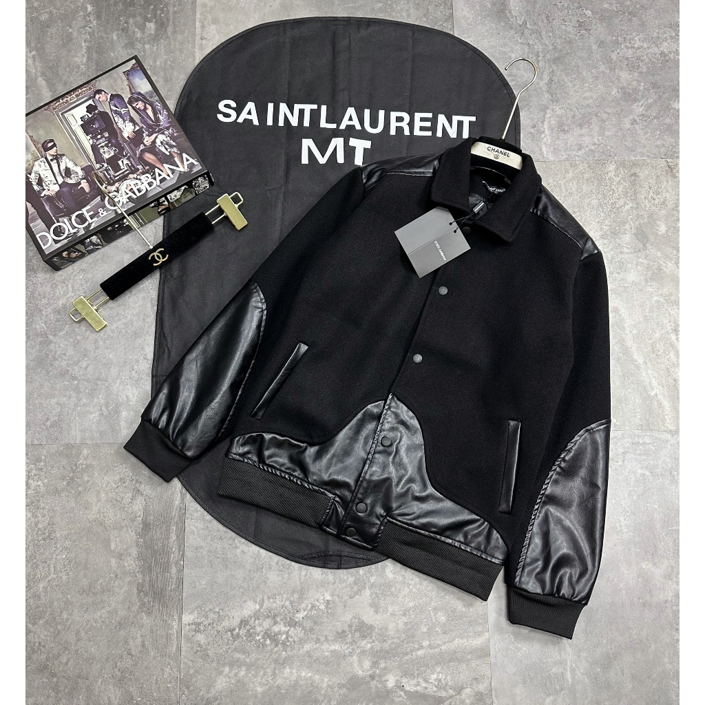 Bomber Vasity Đê Gờ Mix Họa Tiết Da Lộn 3 Màu HOTTREND 2023