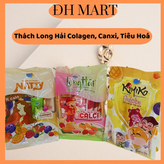 Thạch rau câu LONG HẢI bổ sung Collagen, Canxi chắc khoẻ, Prebiotis tốt cho hệ tiêu hoá gói 500g