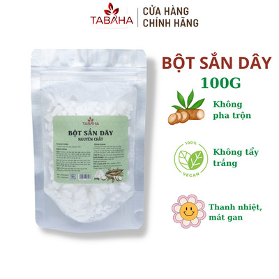 Bột sắn dây nguyên chất TABAHA Túi 100g thanh nhiệt đẹp da thanh lọc