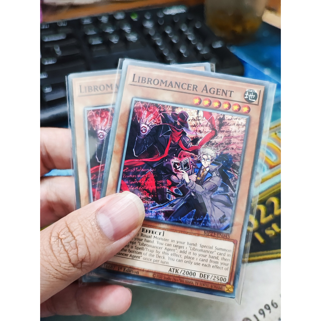 [Yugioh Funny Shop] 1 lá thẻ bài Libromancer Agent - MP23-EN045 - Common 1st Edition