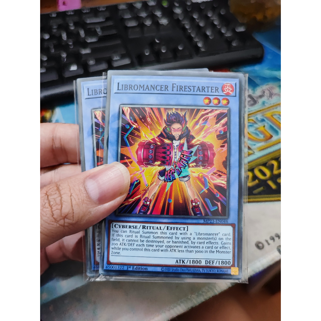 [Yugioh Funny Shop] 1 lá thẻ bài Libromancer Firestarter - MP23-EN046 - Common 1st Edition