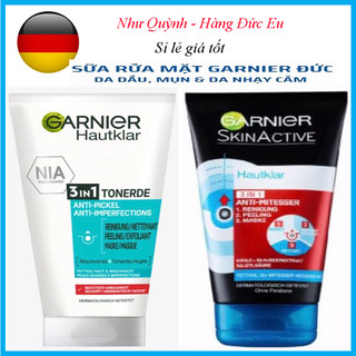 Sữa rửa mặt garnier 150ml pure active 3 in 1 [ hàng đức
