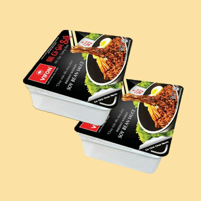 Combo 5 khay mì Vifon Mì tương đen/ Bò xào sa tế/ Mì xào hải sản/ Mì xào Spaghetti/ Mì trộn pad Thái/ Tôm chua cay thái