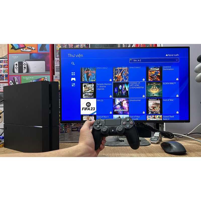 Máy chơi Game PS4 hack Full Game 1TB