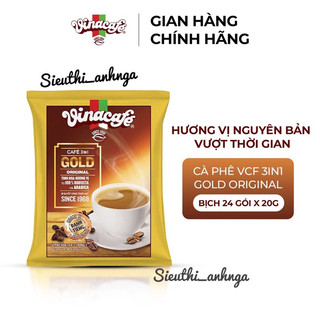 Cà Phê Sữa Hoà Tan Vinacafe' 3 Trong 1 Bịch 24 gói x 20g