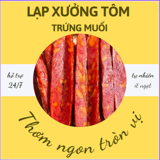 Lạp xưởng tôm trứng muối 1kg siêu thơm ngon béo ngậy