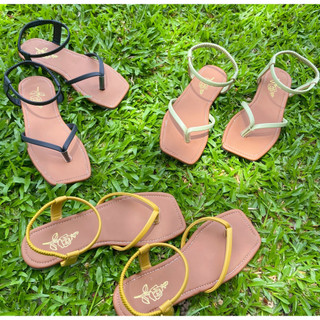 Giày sandal -xăng đan học sinh đế bệt xỏ ngón mẫu mới dép may sẵn bền đẹp