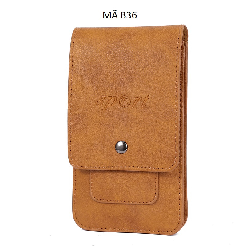 Bao da điện thoại đeo thắt lưng Mã B36B