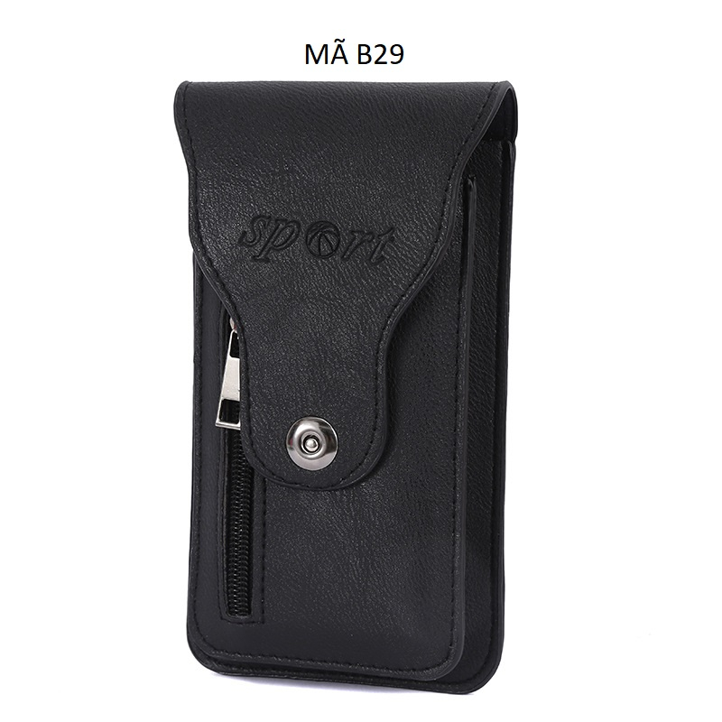 Bao da điện thoại đeo thắt lưng Mã B29B