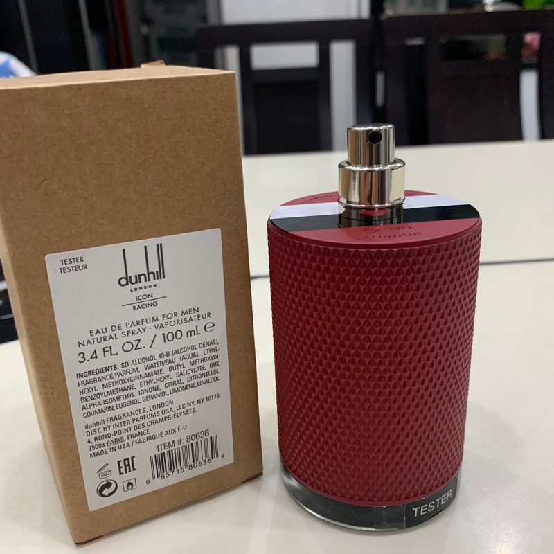 Nước hoa Tester Dunhill Icon Racing Red EDP 100ml (sx ko nắp)